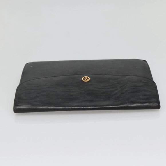 LOUIS VUITTON Epi Montaigne 27 Clutch Bag Black - Picture 5 of 16